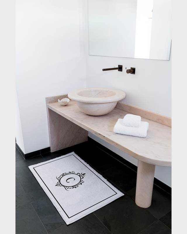 Egoist "C" Monogrammed Bath Rug