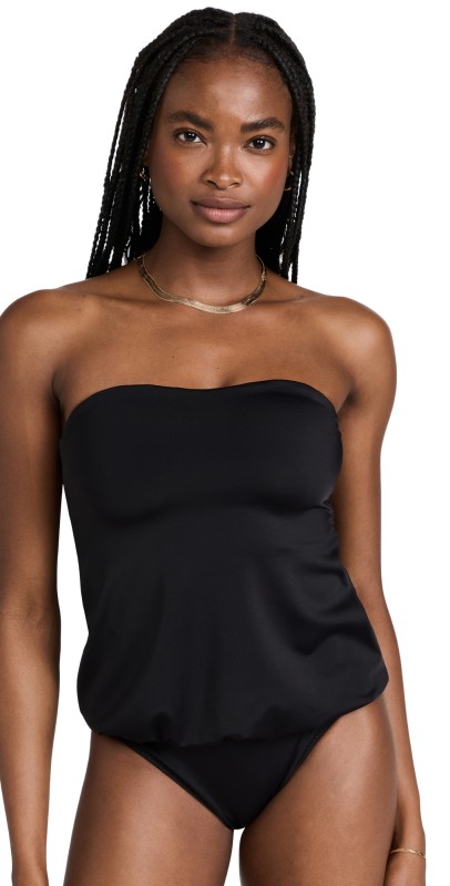 Norma Kamali Kamali Kulture Babydoll Swimsuit Black