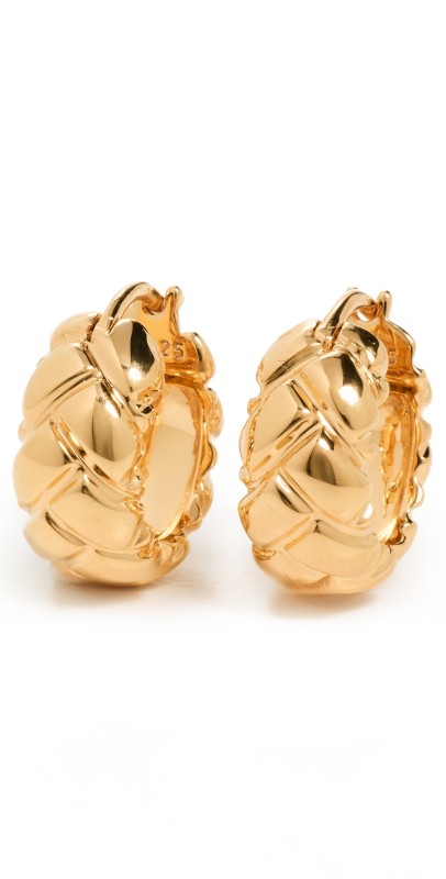 Missoma Lucy Williams Waffle Mini Hoop Earrings Gold