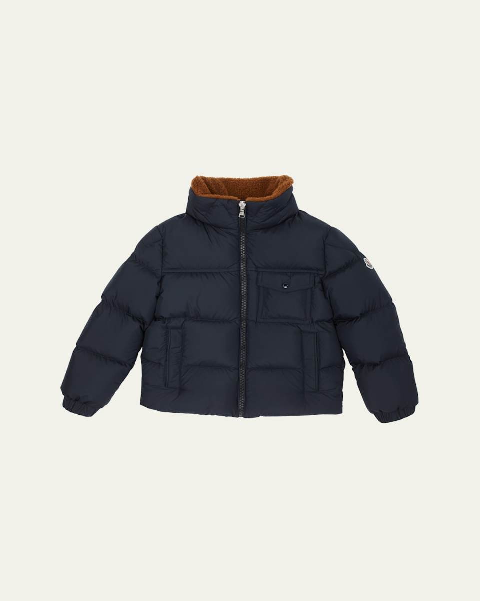 Boy's Cayden Faux Fur Trim Jacket, Size 4-
