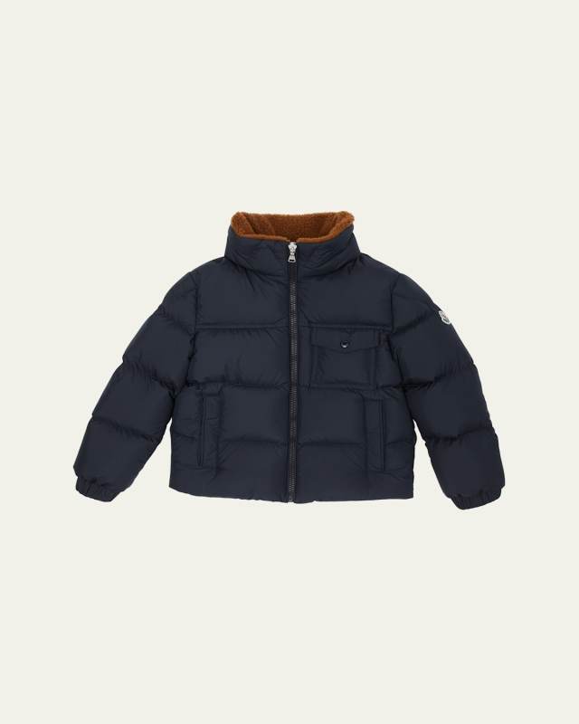 Boy's Cayden Faux Fur Trim Jacket, Size 4-