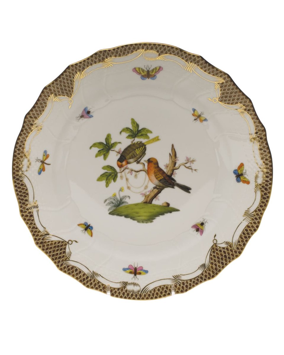 Rothschild Bird Brown Motif 10 Dinner Plate