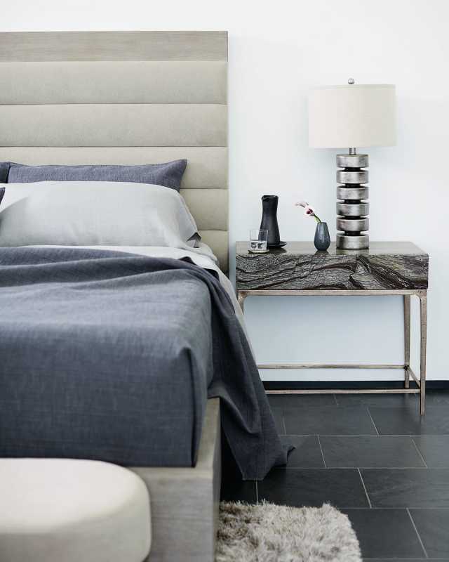 Linea Black Forest Marble Night Stand