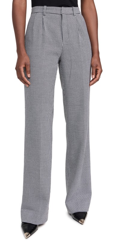 Favorite Daughter The Low Favorite Pants Micro Black/White Houndstooth