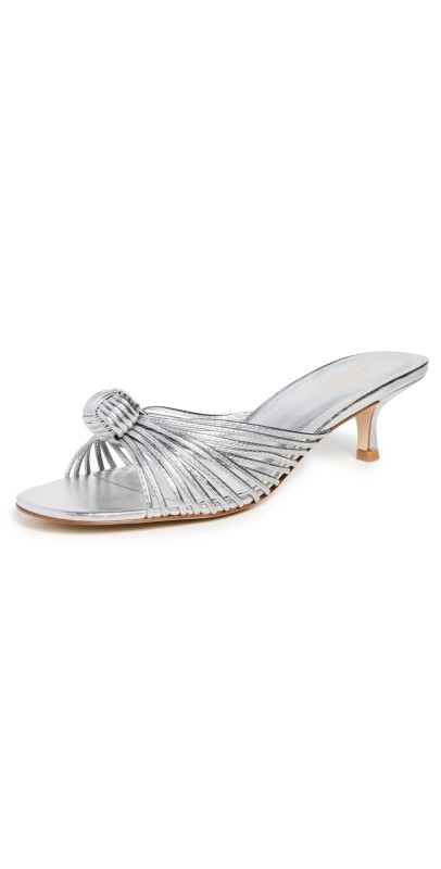 Larroudé Valerie Mules Silver