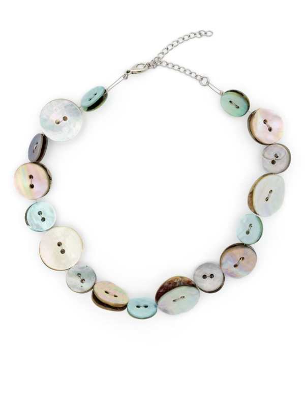 button-embellished nekclace