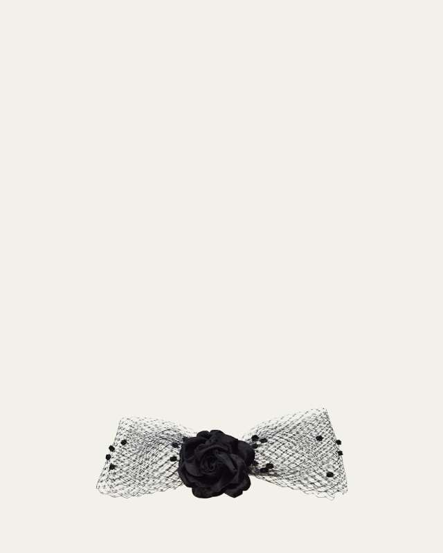 Rebecca Silk Blend Rosette Bow