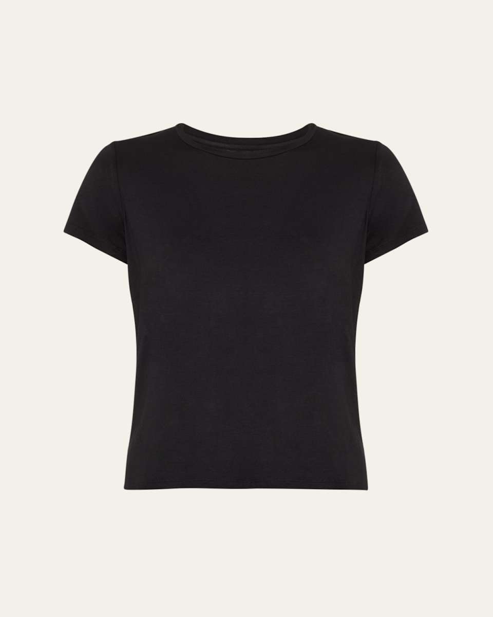 Soft Touch Short-Sleeve Crewneck Top