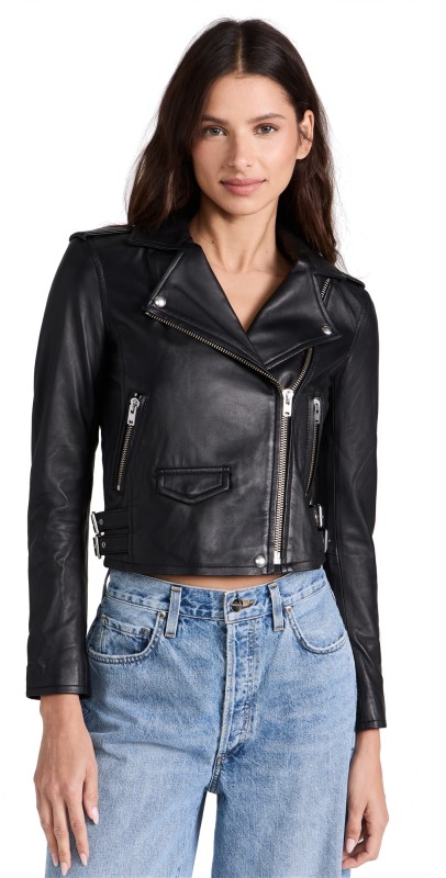 IRO Ashville Leather Jacket Black