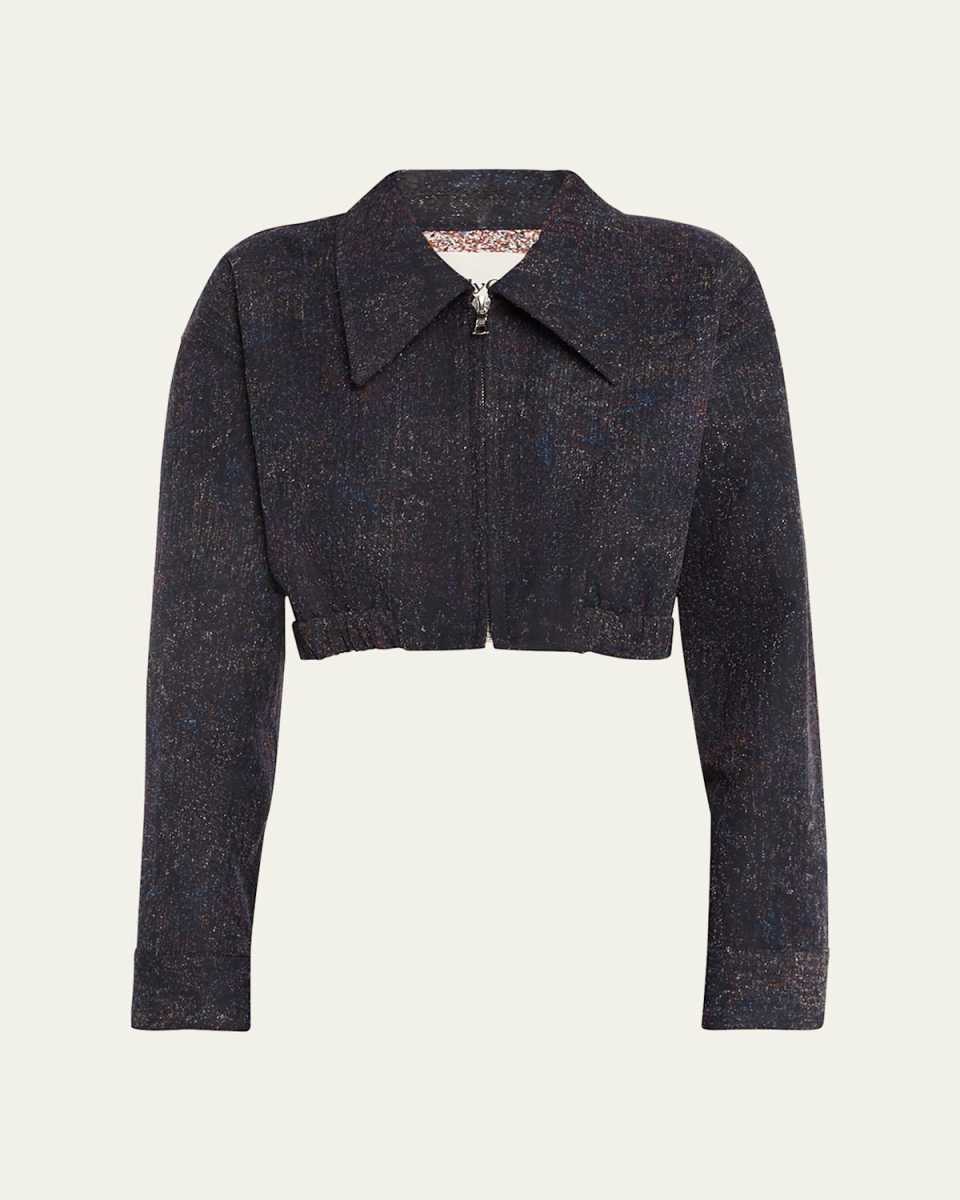 Frankfield Zip Cropped Wool Jacket