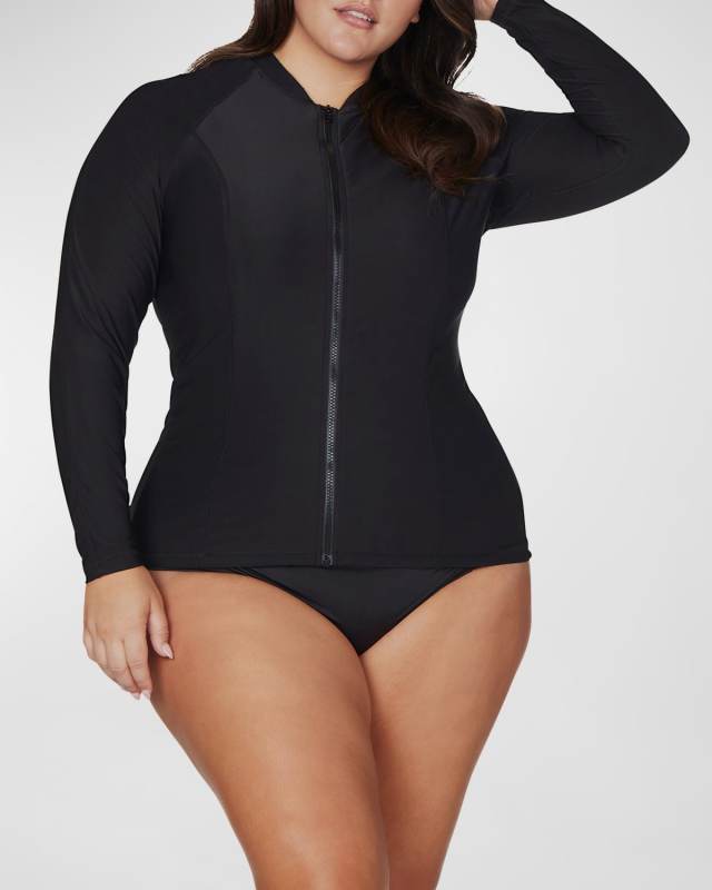 Plus Size Hues Recycled Seurat Rashguard