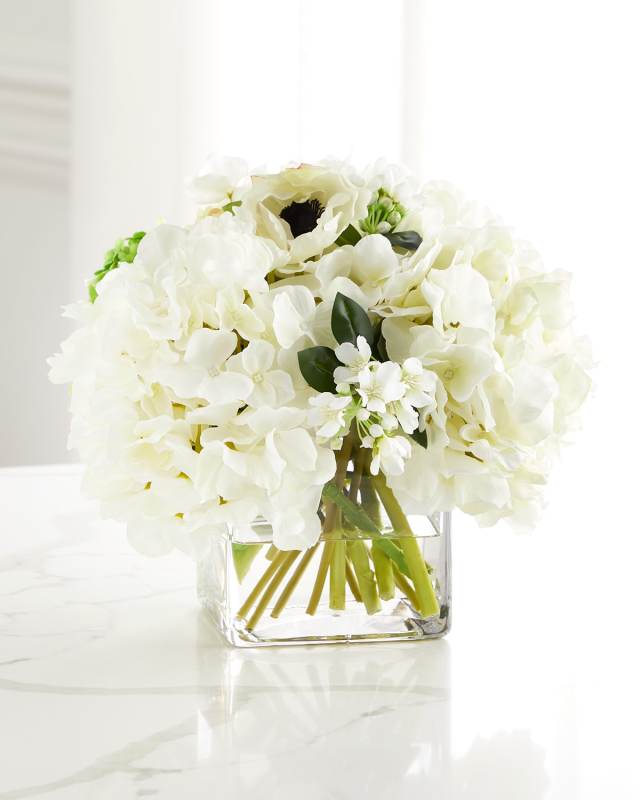 Large Garden 12" Faux Floral Arrangement