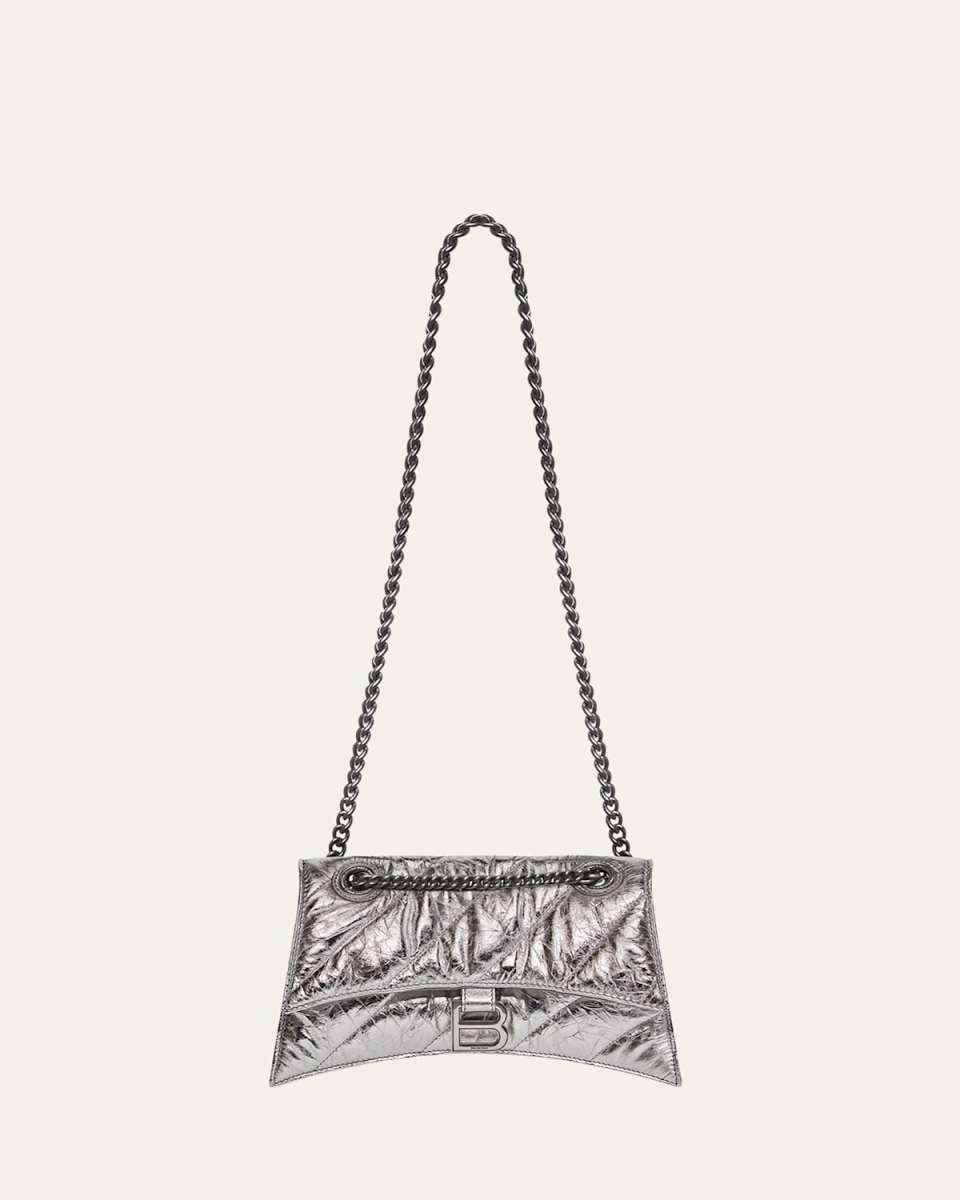 Crush Small Quilted Metallic Chain Shoulder Bag
