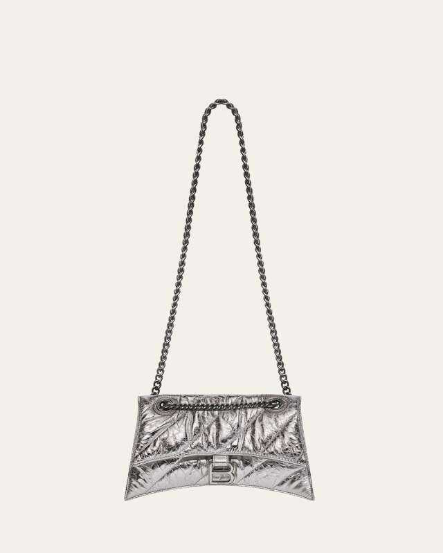 Crush Small Quilted Metallic Chain Shoulder Bag