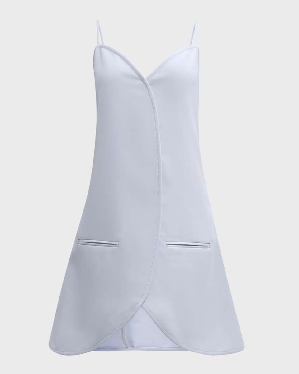 Ellipse Sleeveless Stretch Tailored Mini Dress