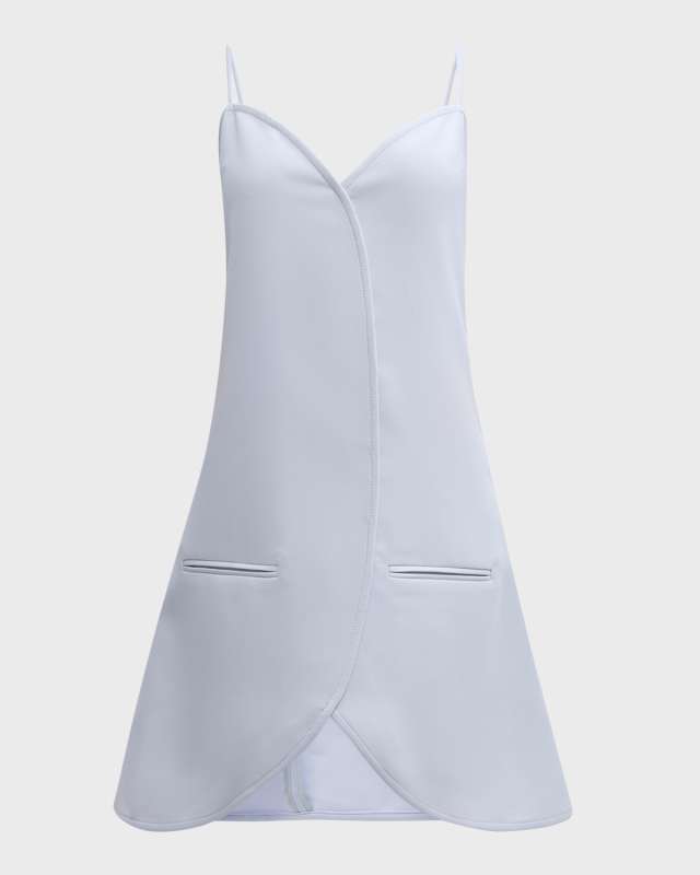 Ellipse Sleeveless Stretch Tailored Mini Dress
