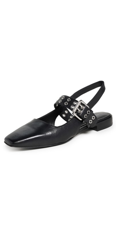 rag & bone Astra Slingback Sandals Black