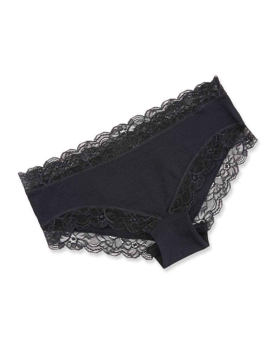 Cotton Lace Hipster Briefs