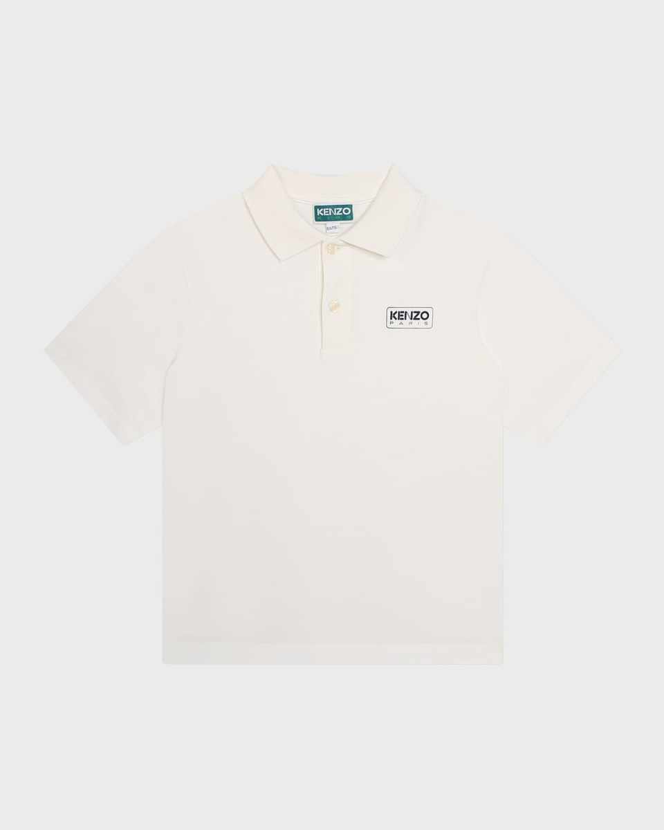 Boy's Logo-Print Polo Shirt, Size 6-12
