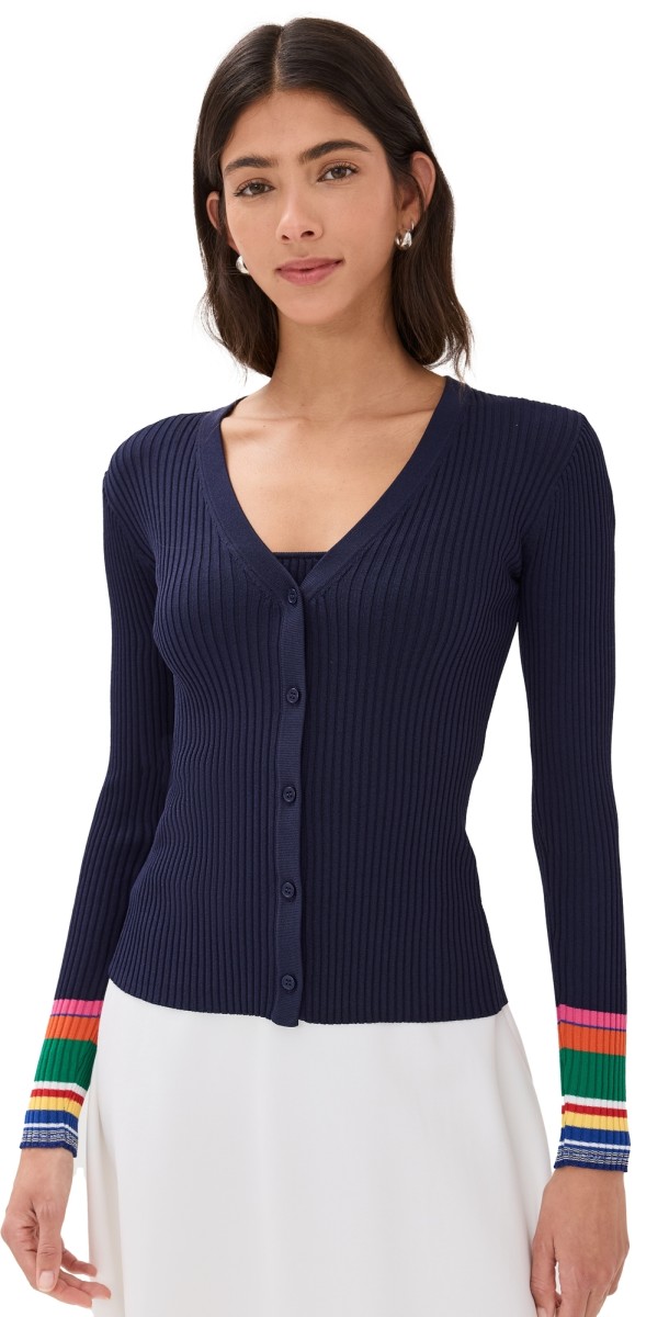 STAUD Cargo Sweater Navy Multi