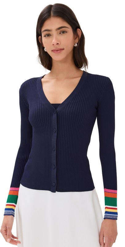 STAUD Cargo Sweater Navy Multi