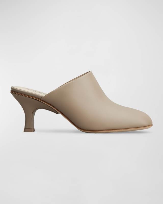 Leather Slide Mules