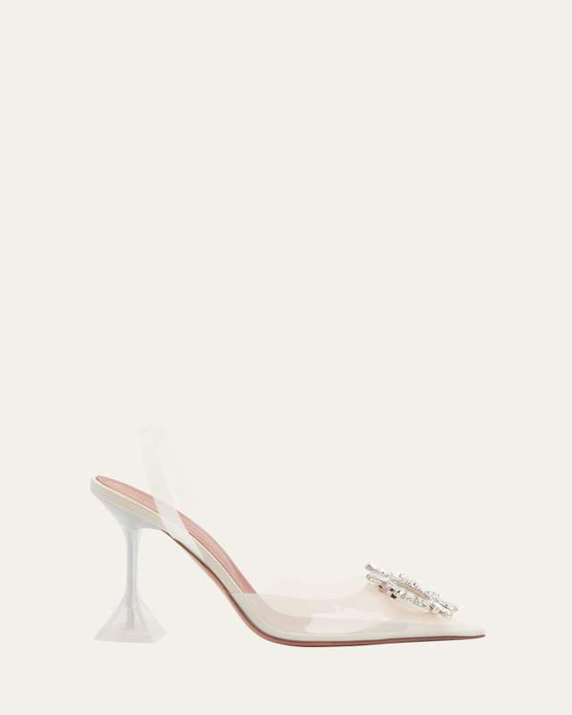 Begum 90mm 'Glass' Slingback Pumps