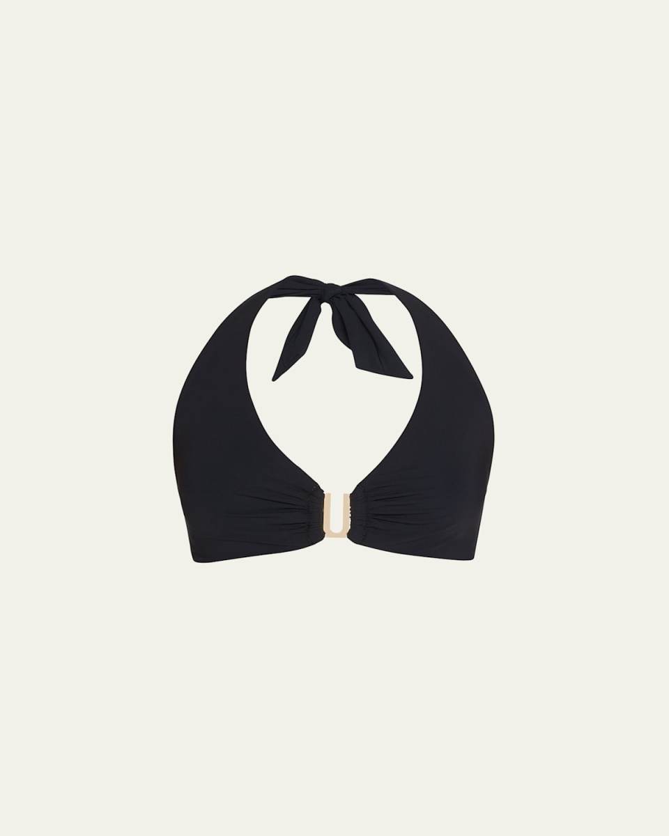 Jetset Halter Bikini Top (D-DD Cup