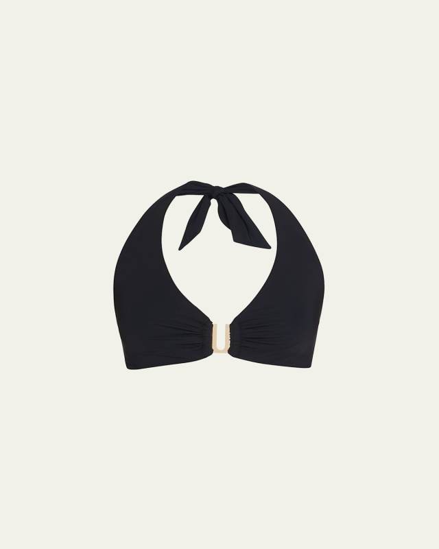 Jetset Halter Bikini Top (D-DD Cup