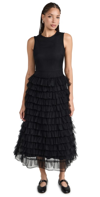 Molly Goddard Teresa Dress Black