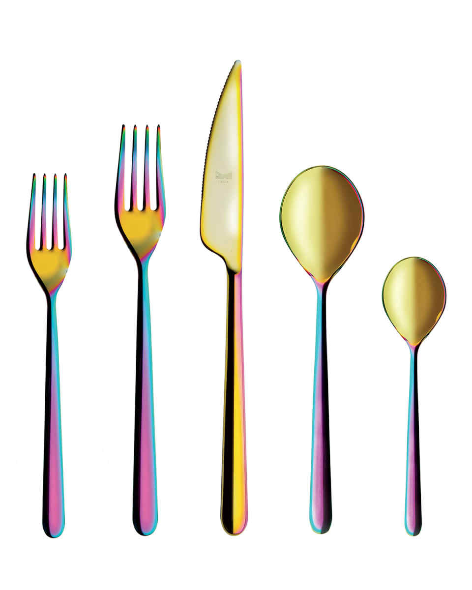 Linea Rainbow 5-Piece Flatware Set