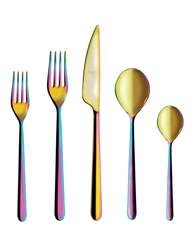 Linea Rainbow 5-Piece Flatware Set