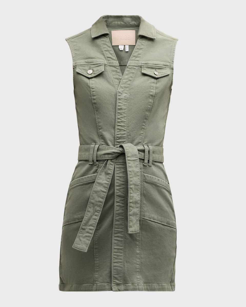 Kelsee Belted Denim Mini Dress