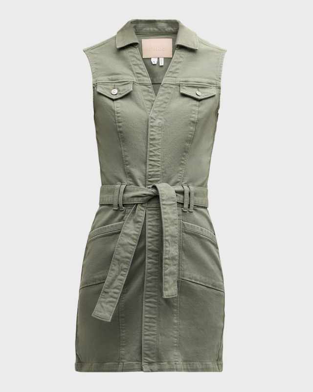 Kelsee Belted Denim Mini Dress
