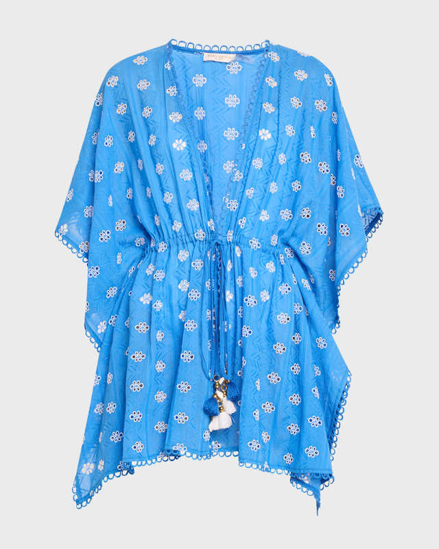 Zelma Embroidered Caftan Coverup