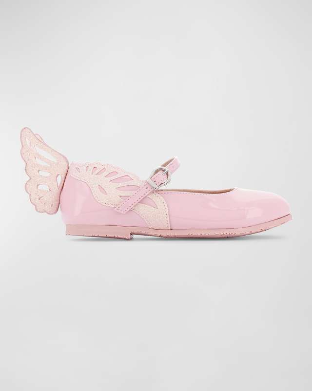 Girl's Heavenly Butterfly-Wing Flats, Baby/Toddler/Kids