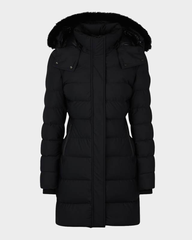 Watershed 3 Parka with Detachable Hood and Shearling Trim