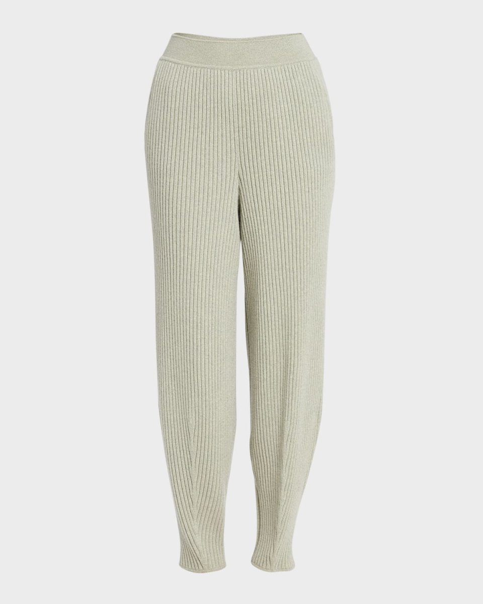 Cashmere Rib Balloon Jogger Pants