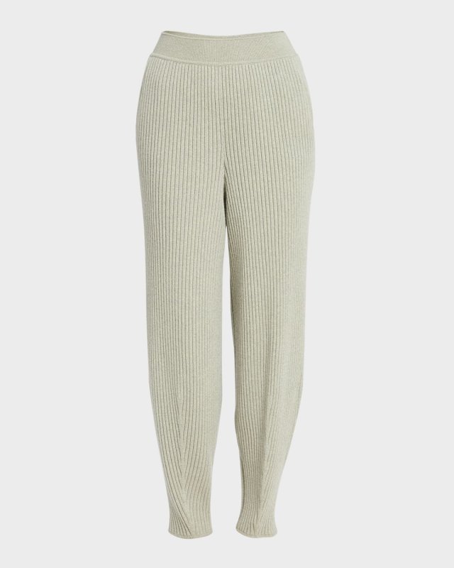 Cashmere Rib Balloon Jogger Pants
