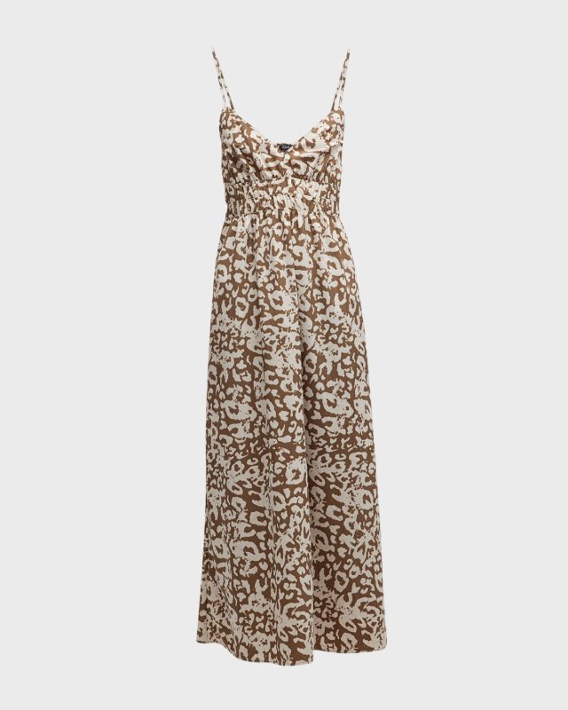 Justine Animal-Print Maxi Dress