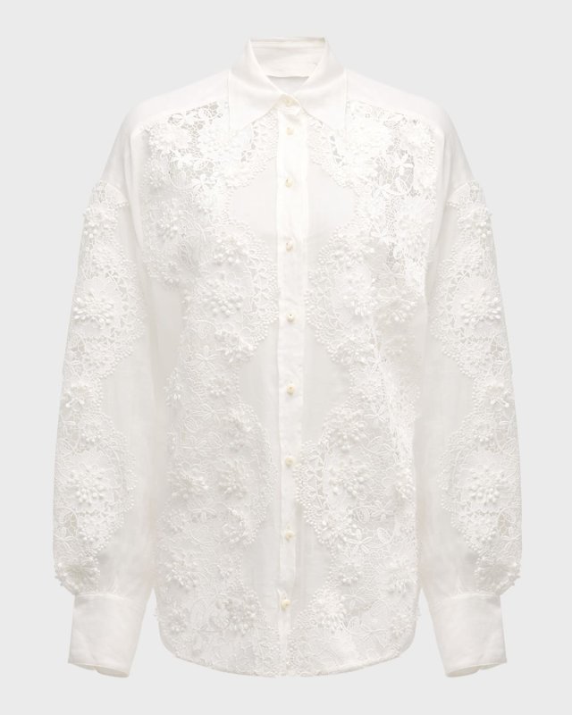 Halliday Lace Flower Shirt