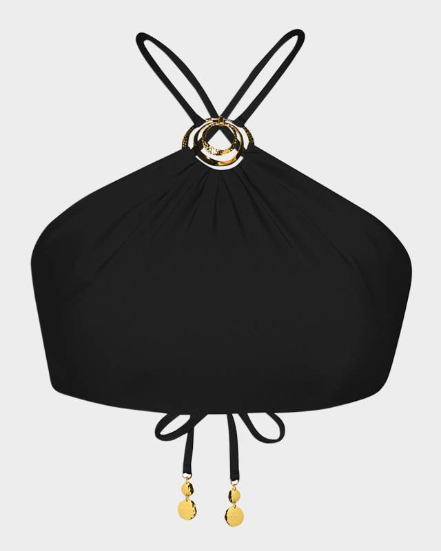 Solids High-Neck Bikini Top