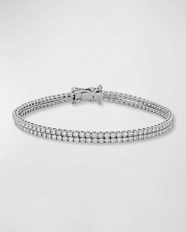 Diamond Doubles Tennis Bracelet