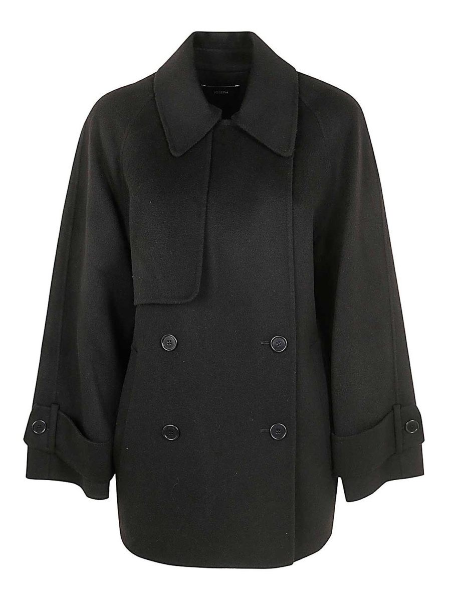 Joseph Manteau Court - Noir