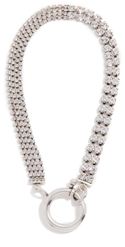 Isabel Marant Queen of Night Ras du Cou Necklace Transparent/Silver