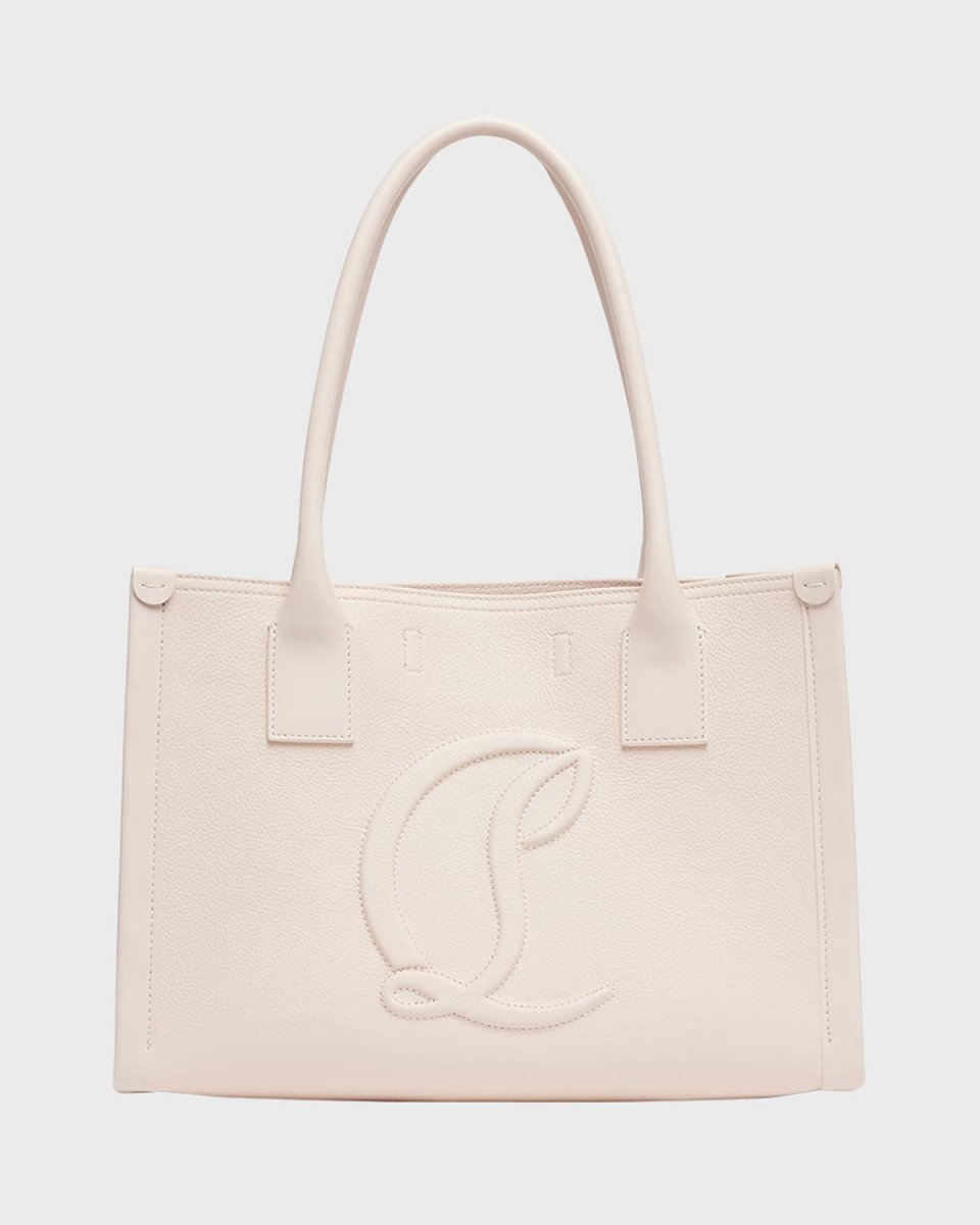By My Side Small Tote in Leather with CL Logo