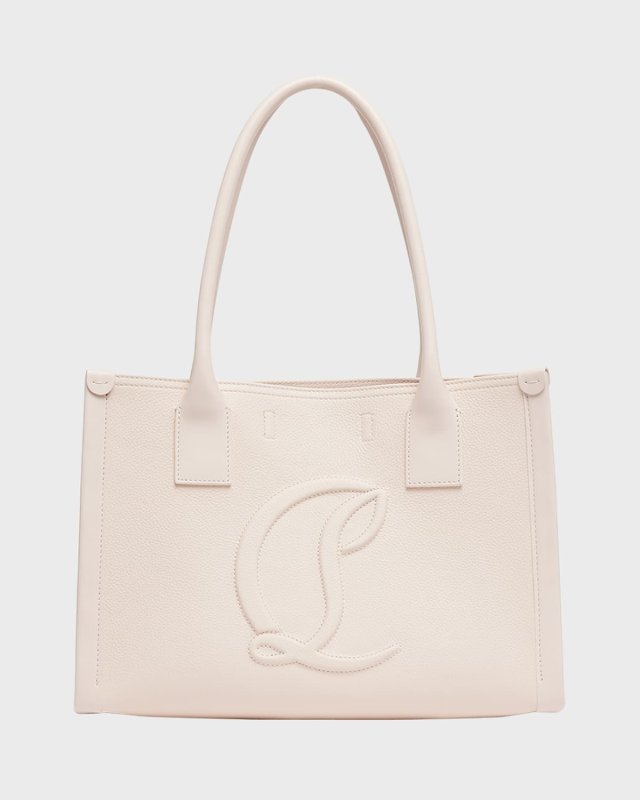 By My Side Small Tote in Leather with CL Logo