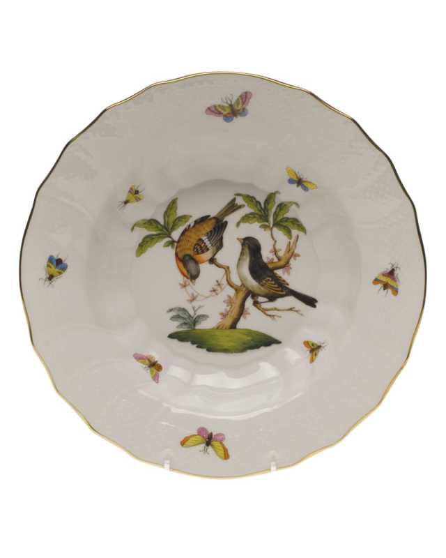Rothschild Bird Motif 12 Rim Soup Bowl
