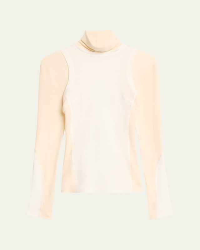 Long-Sleeve Combo Sport Shirt