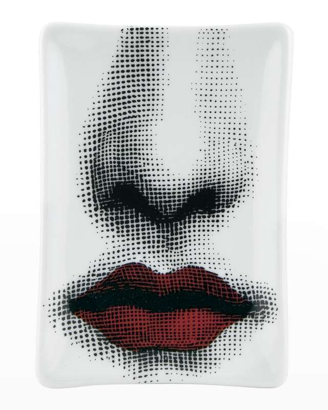 Rectangular Ashtray Bocca Red Lips